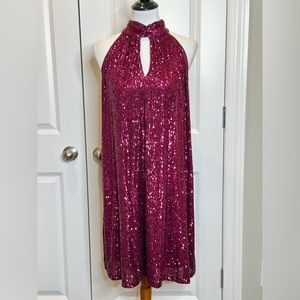 Women’s sequin evening dress- The Limited brand. New with tags, plum color